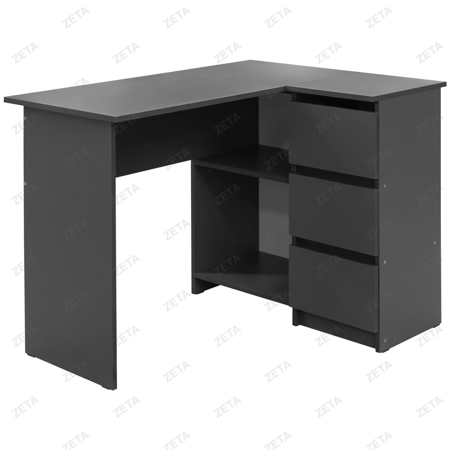 Стол угловой МС "Денвер" №00-00111523 (графит серый) (РФ)