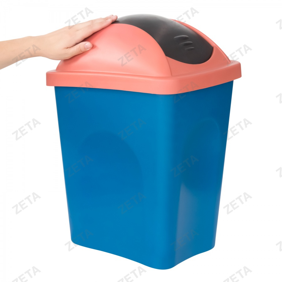 Ведро для мусора с клапаном, цветное (24 л.) - изображение 2