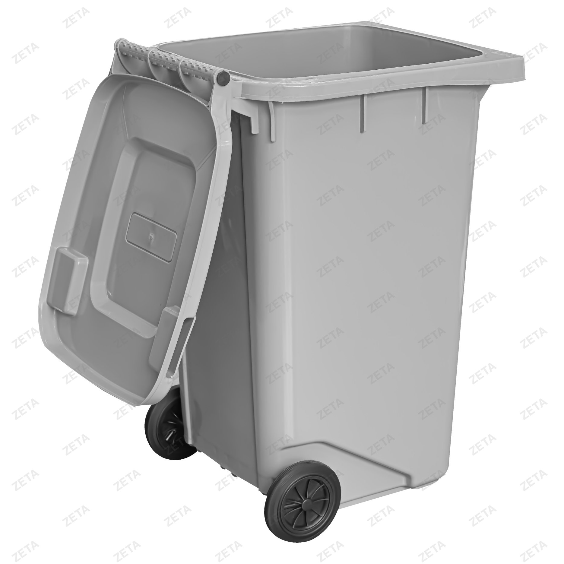 Бак мусорный 280 л. с крышкой, на колесах (цветной)