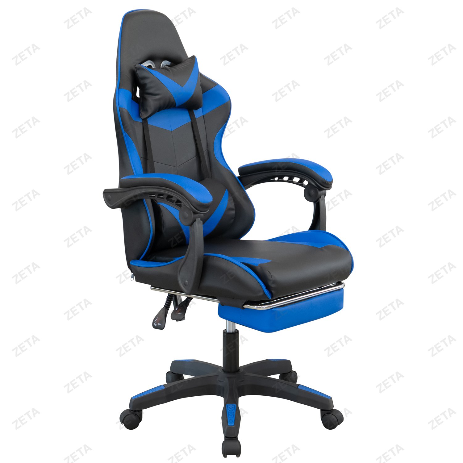 Кресло GM-202F (черный / синий) (ВИ)