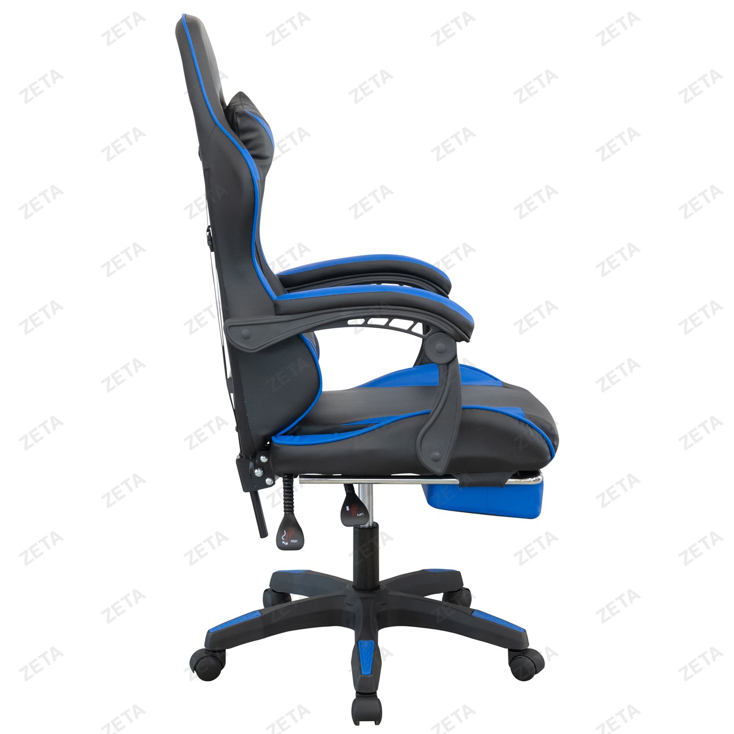 Кресло GM-202F (черный / синий) (ВИ)
