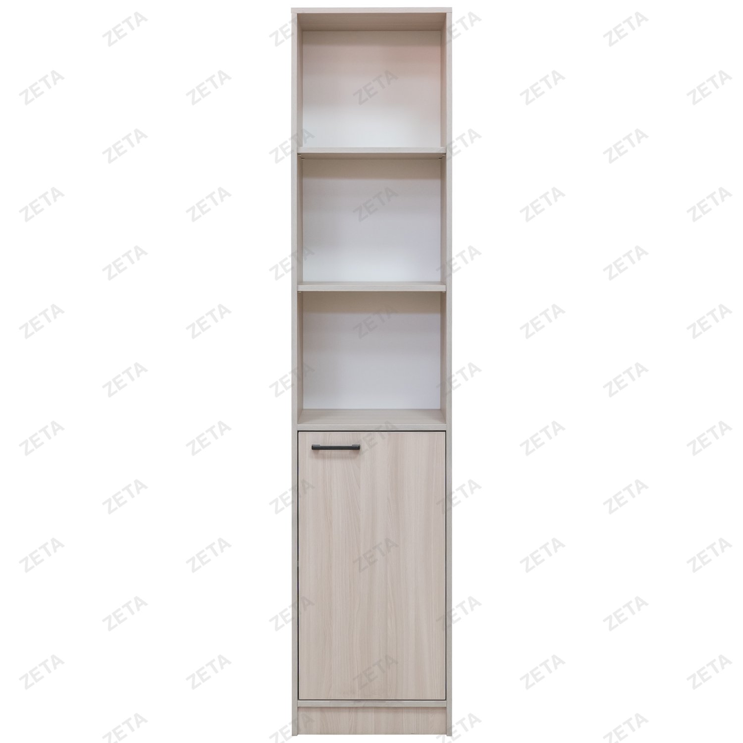 Стеллаж узкий полузакрытый КУЛ-121 (ясень шимо светлый) (ТП)