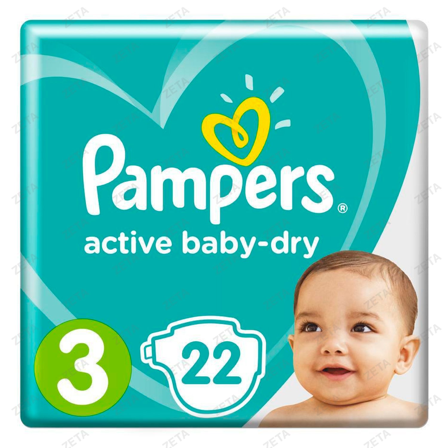 Подгузники Pampers Active Baby-Dry Midi (4-9кг) 22 шт. - изображение 1