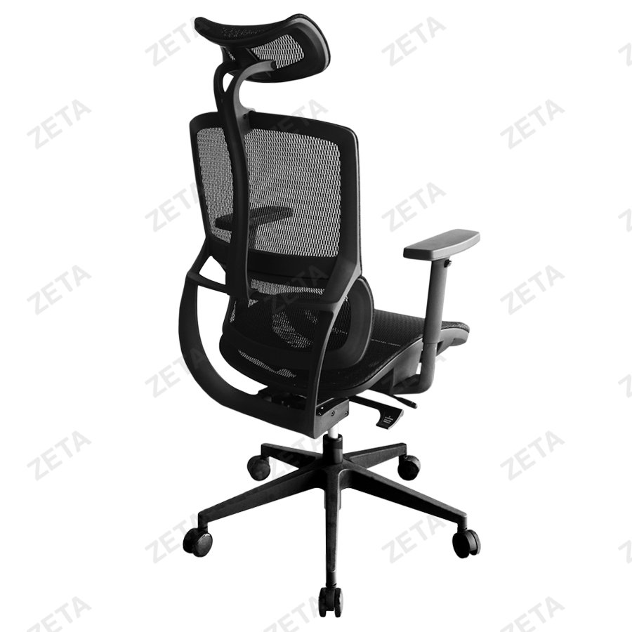Кресло №YS-0917H-T(A+A) (чёрная сетка, крестовина пласт.) - изображение 4