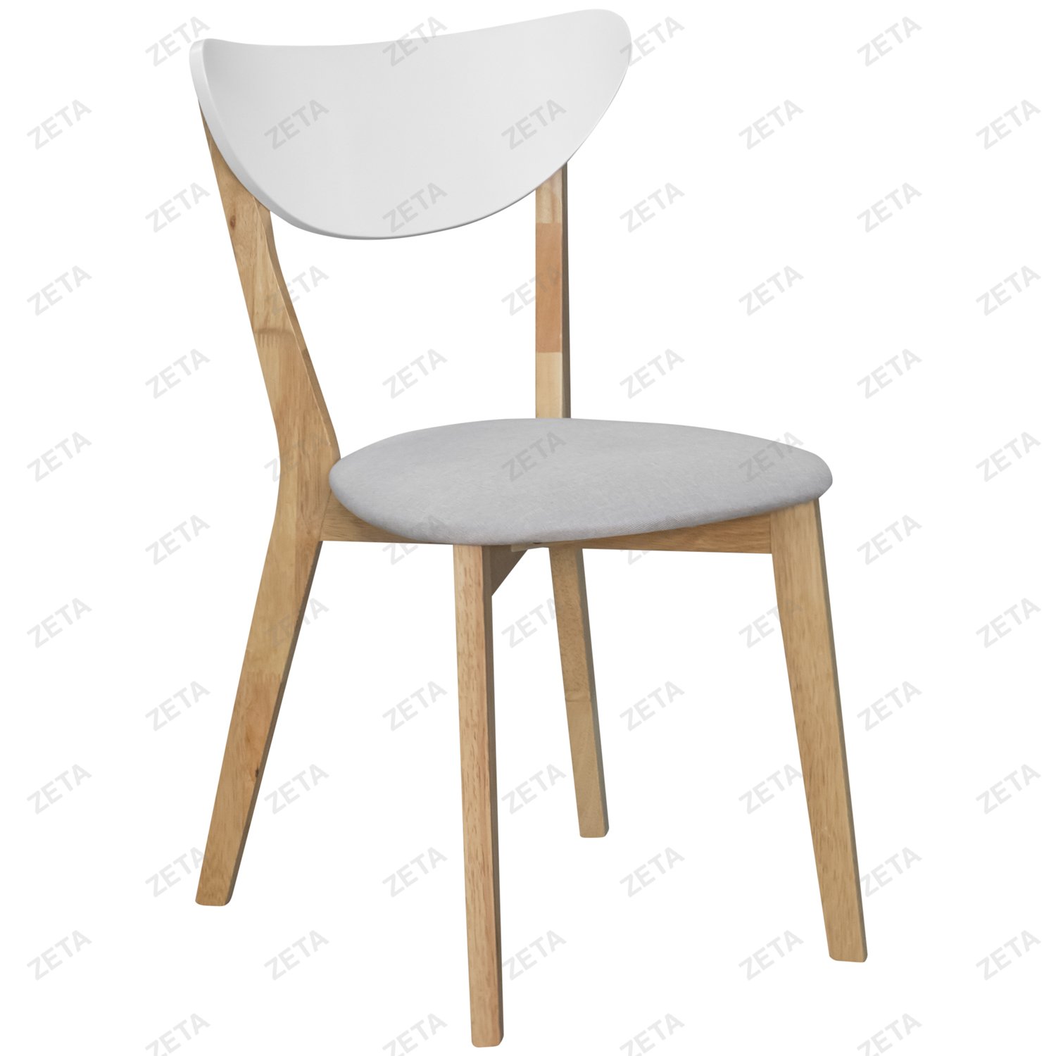 Комплект мебели: стол + 4 стула №RH 7309T+RH 371 (натуральный/белый) (Малайзия)