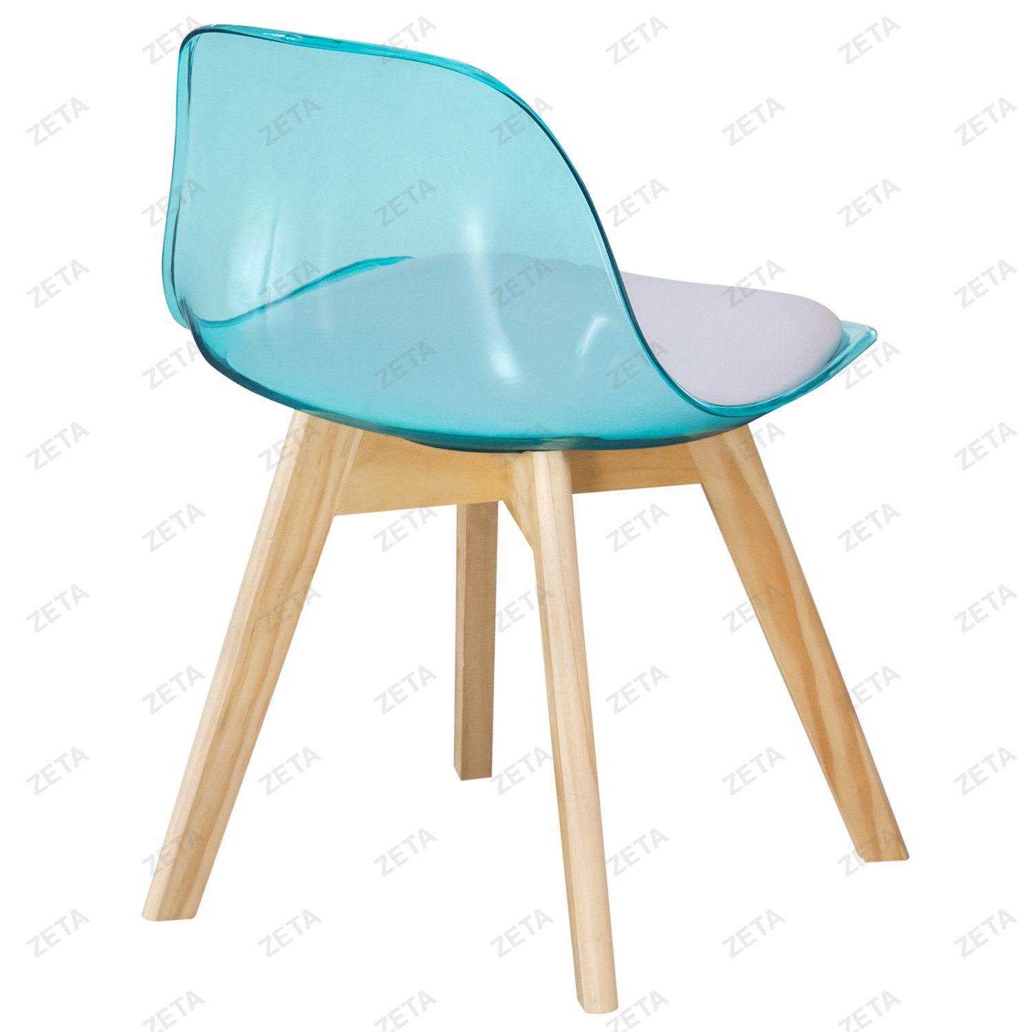 Стул пластиковый детский "S-0253CK" (синий прозрачный) (ВИ)