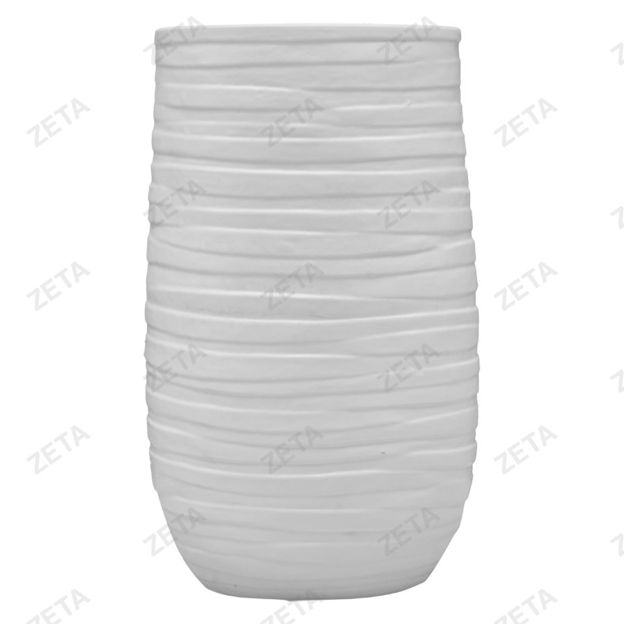 Кашпо для цветов "Лайн Б" белое