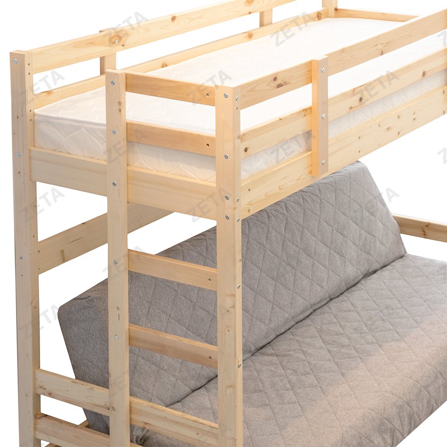 Двухъярусная кровать массив с диван-кроватью "Боннель" (800*1900 мм) - изображение 3