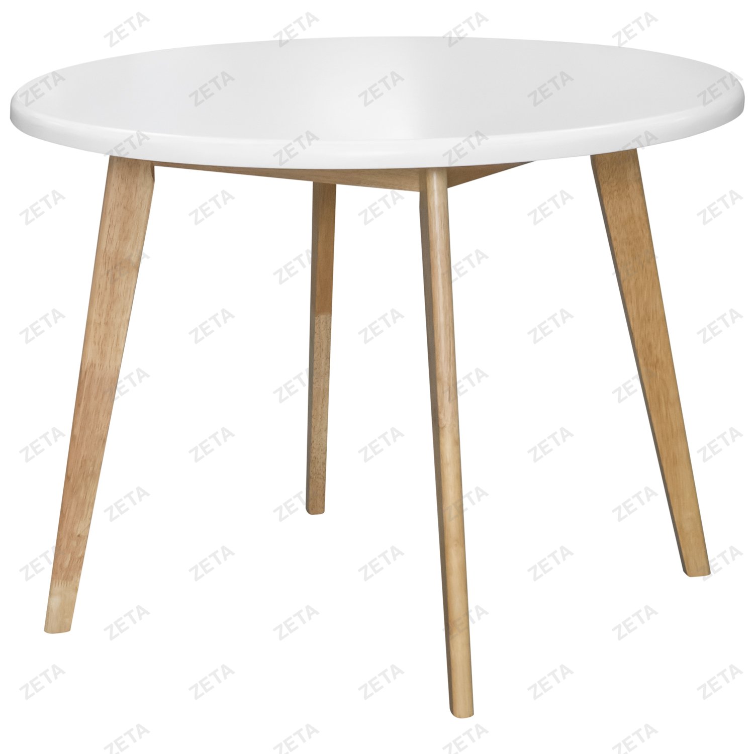 Комплект мебели: стол + 4 стула №RH 7309T+RH 371 (натуральный/белый) (Малайзия)