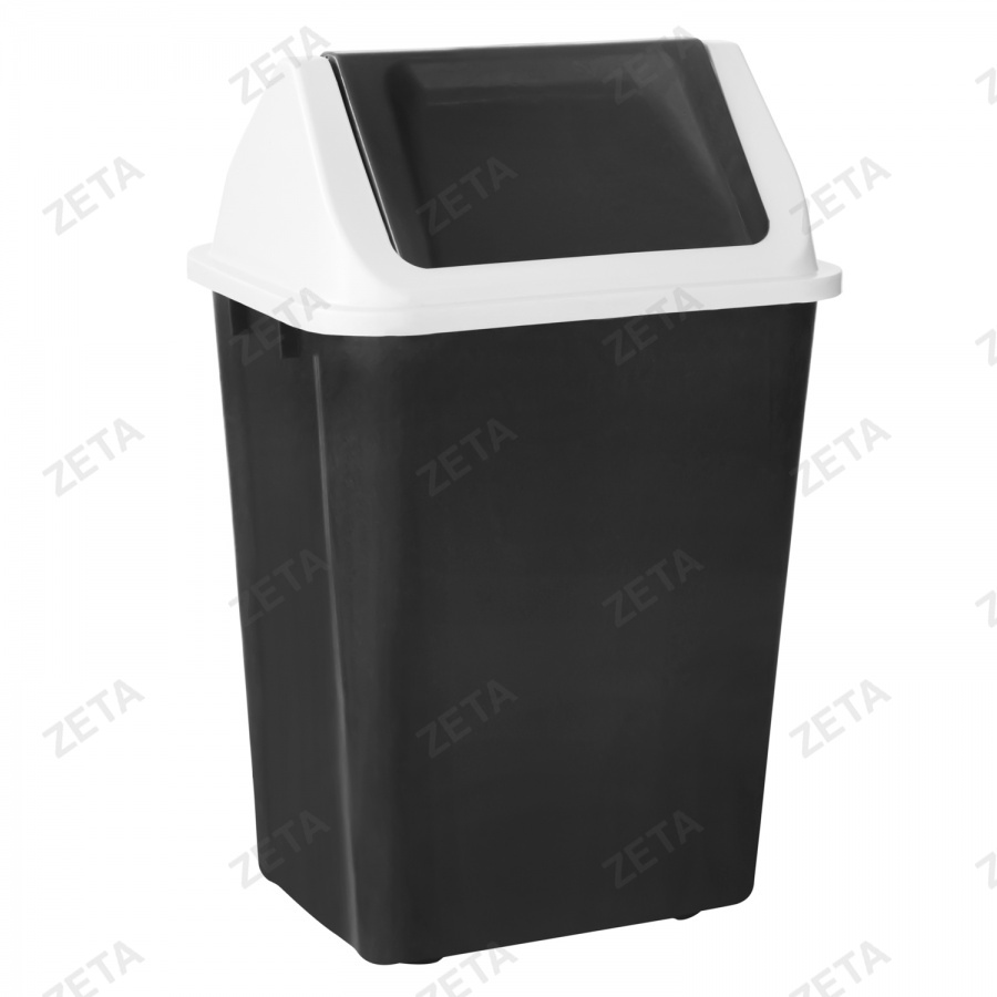 Ведро для мусора с клапаном, чёрное (23 л.) - изображение 3