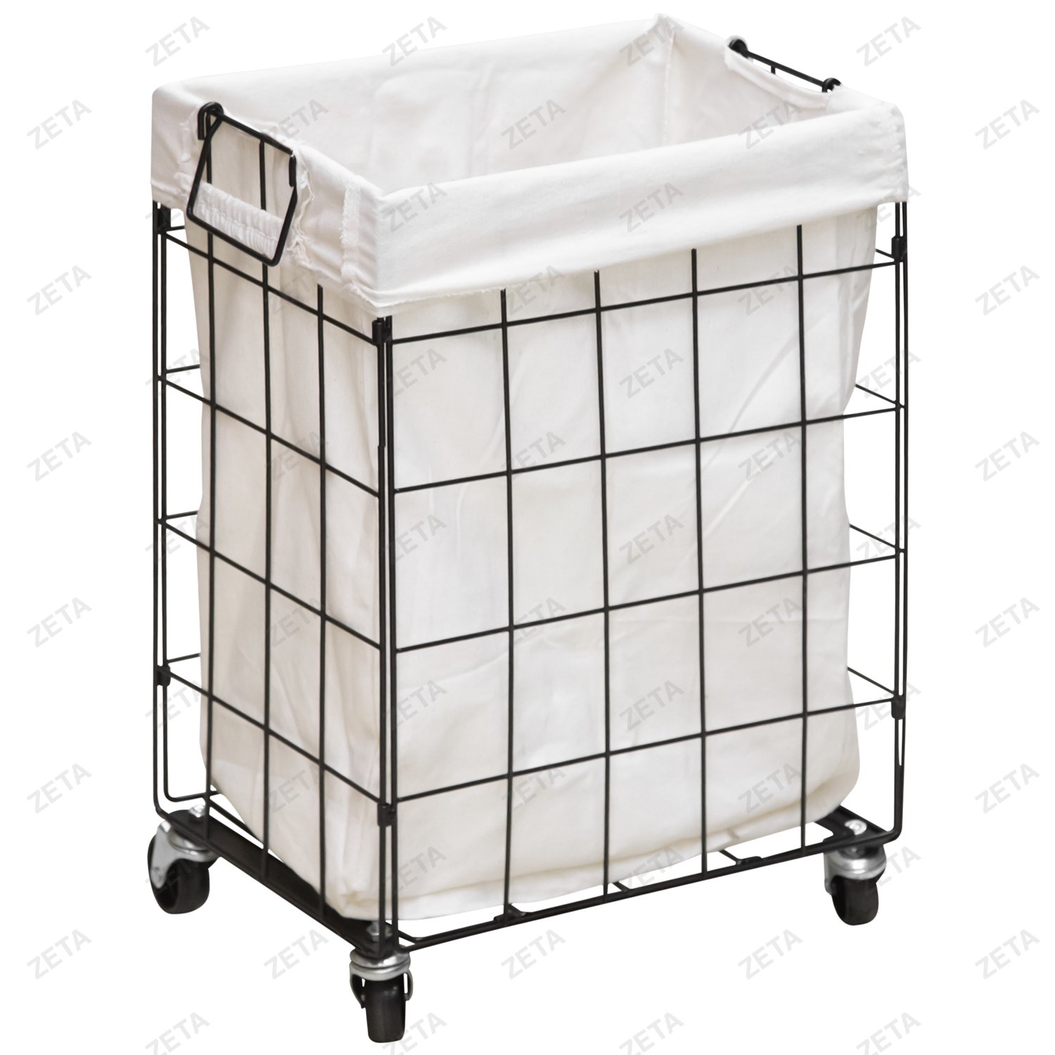 Корзина для белья на колесиках №LH21-466 (ВИ)