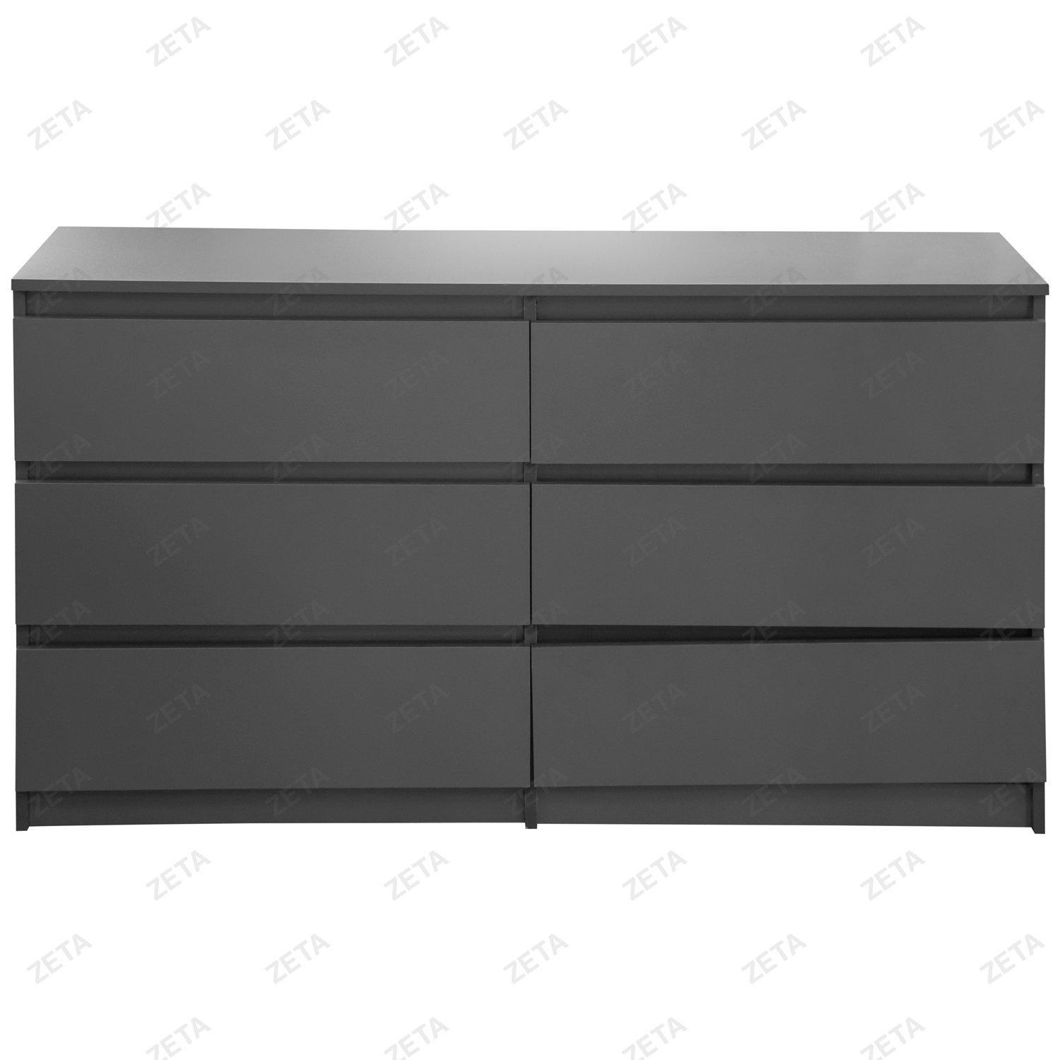 Комод "Денвер" 6 ящиков №00-00112808 (графит серый) (РФ)