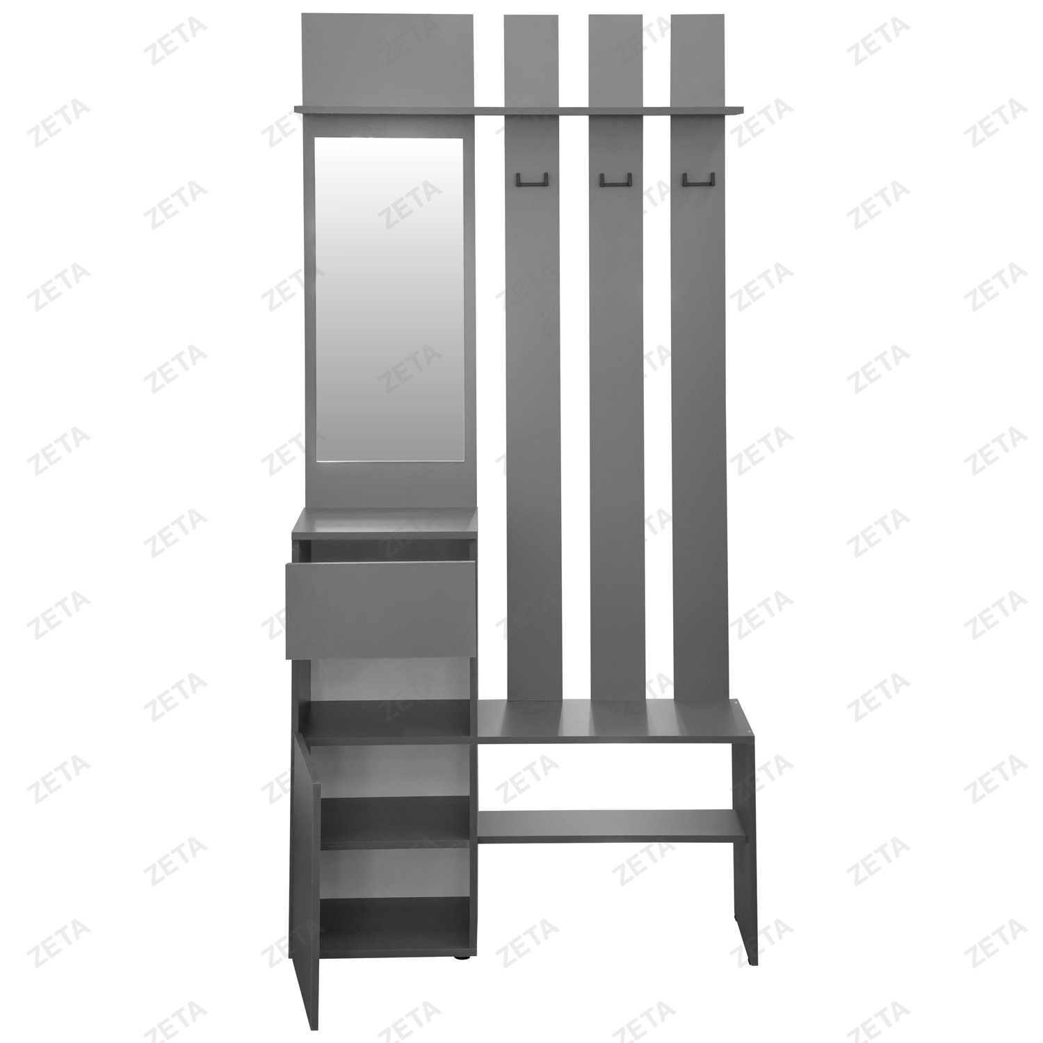 Прихожая МС "Денвер" №00-00111516 (графит серый) (РФ)