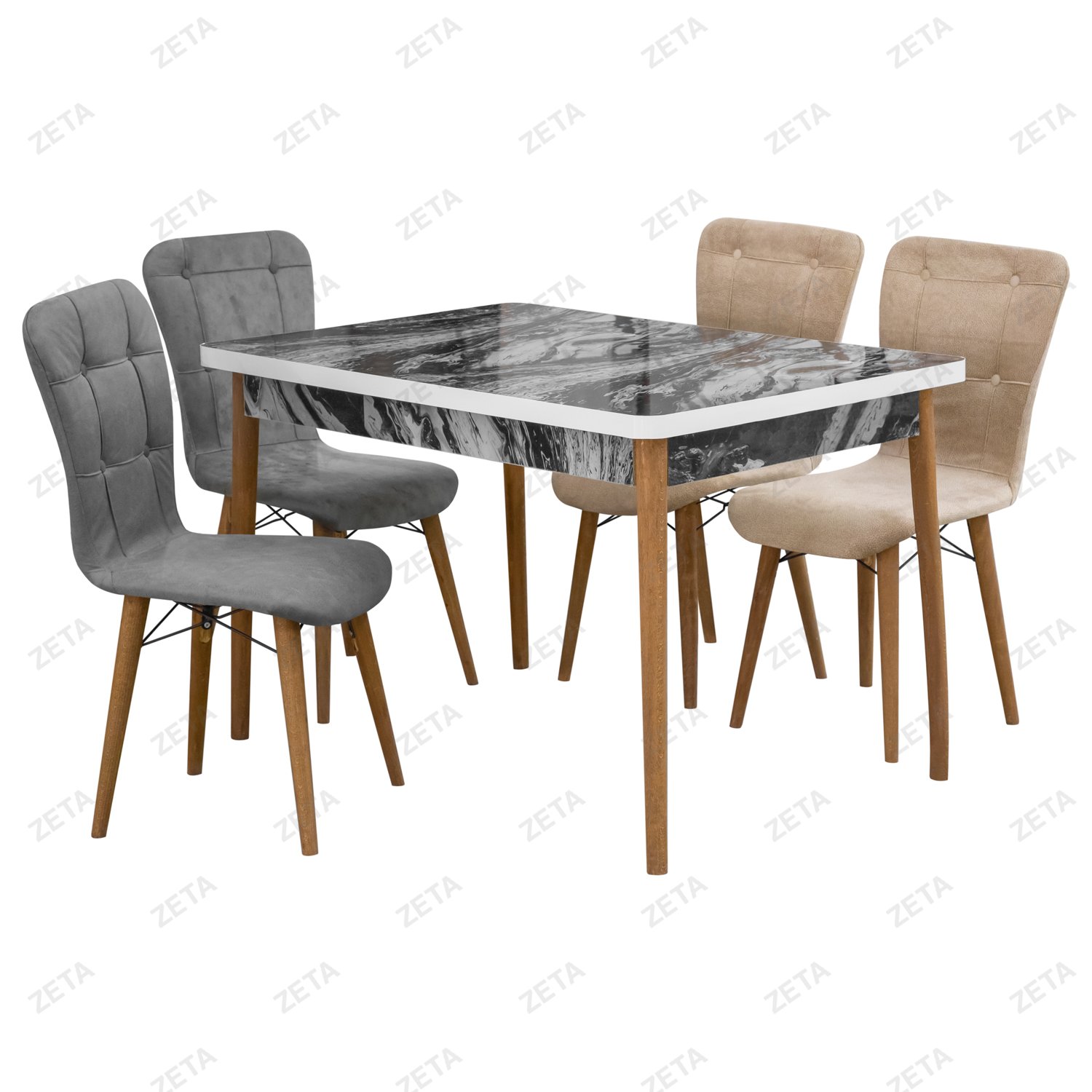 Столовый комплект 1 стол + 4 стула "Sabit"
