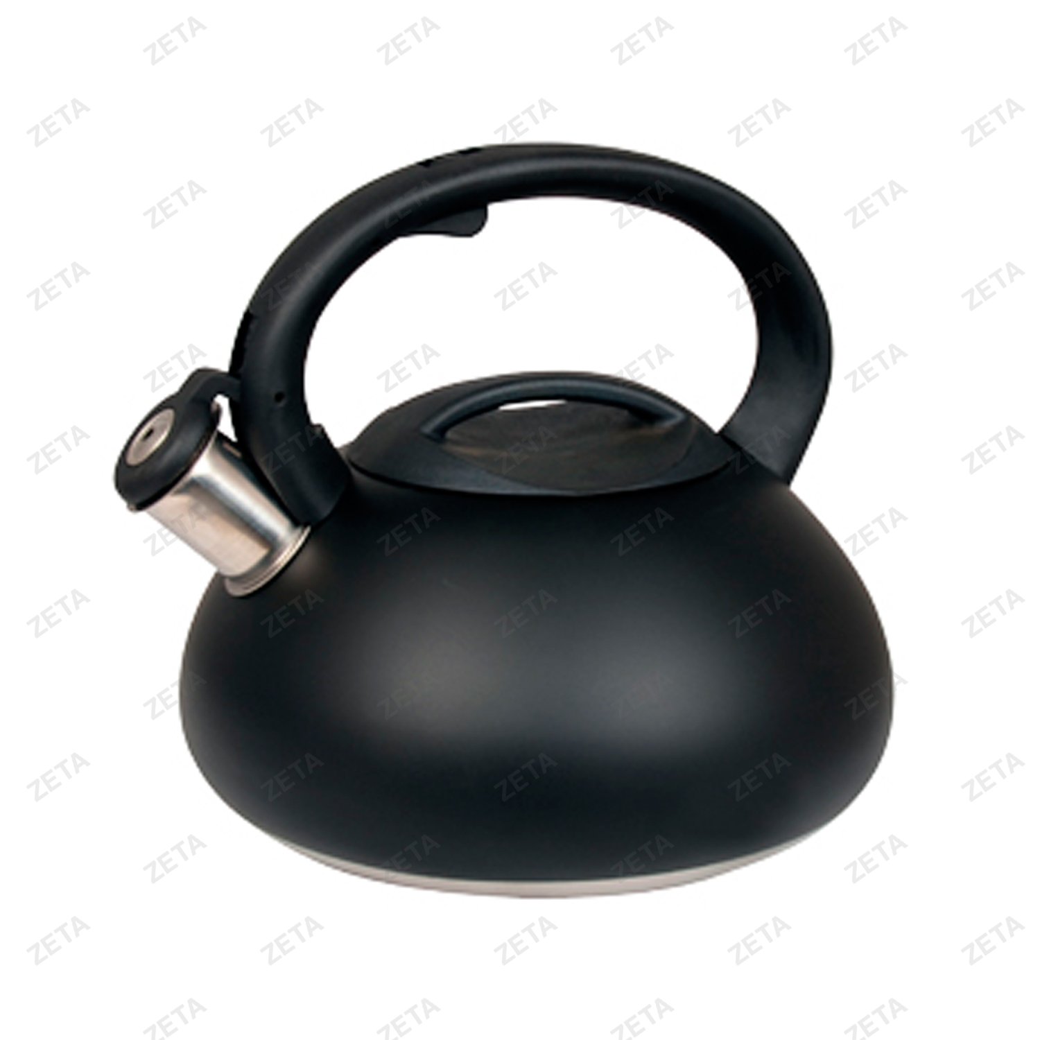 Чайник 3,0 л. со свистком черный №LKD-4330B Appetite - изображение 1