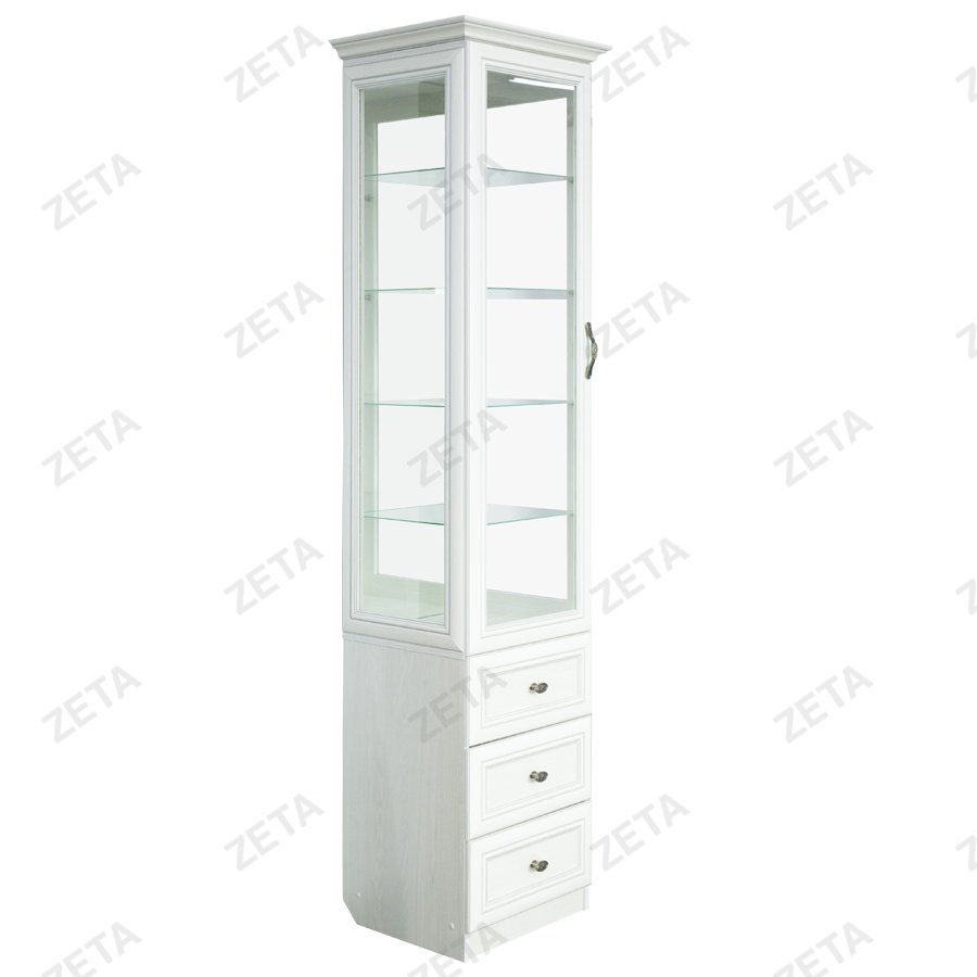 Шкаф с витриной №Р330.09 (ясень анкор) (Беларусь)