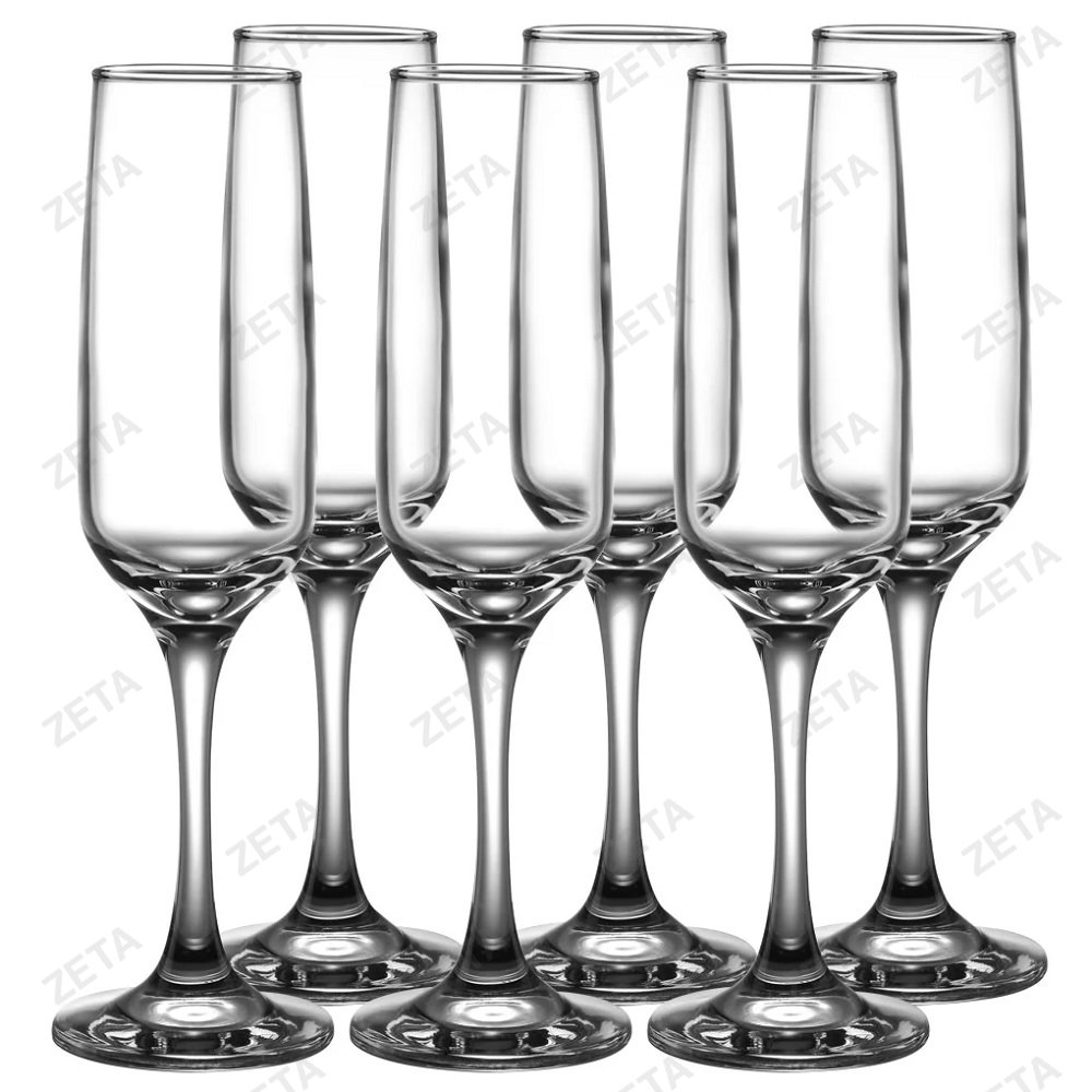 Набор бокалов для шампанского 6 шт. по 200 мл. Isabella № 440270 - изображение 1
