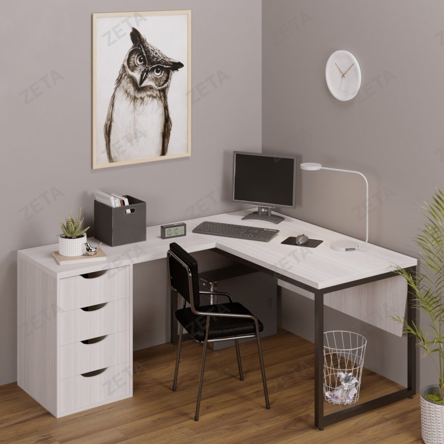 Стол с тумбой "Тейлор" (1395х708 мм.)