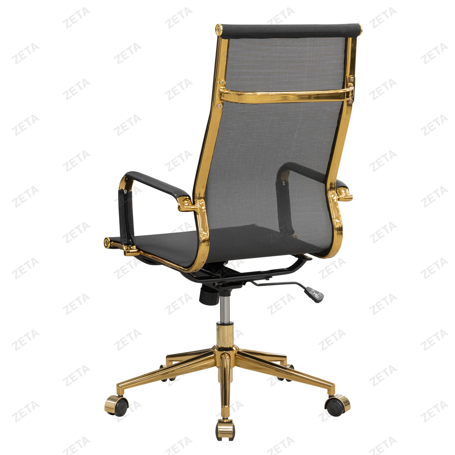 Кресло №572-H(G) (чёрный цвет и золотой каркас) - изображение 4