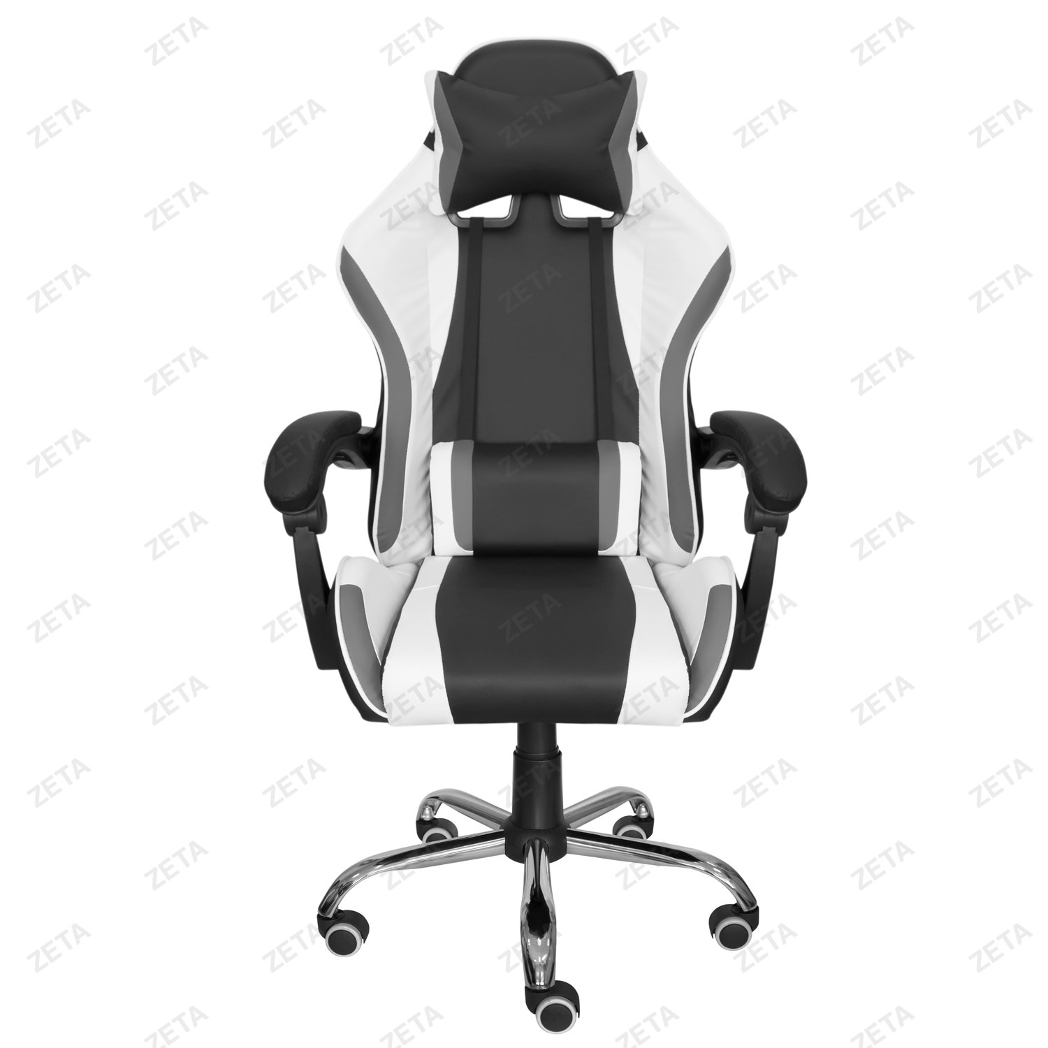 Кресло №GC-5 (чёрно-бело-серое) - изображение 2