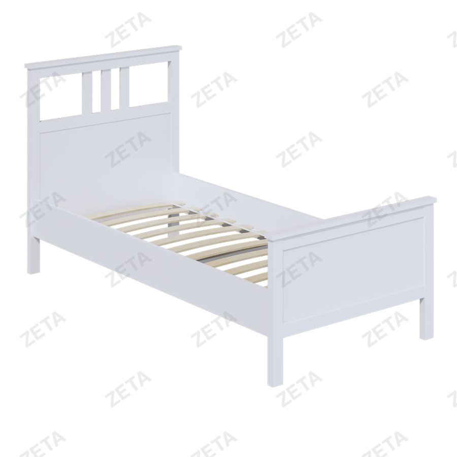 Кровать одинарная "Кымор" (900*2000 мм.) №5031310103 (белый) (Лузалес-РФ) - изображение 1