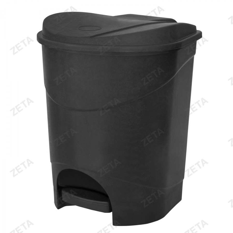 Ведро мусорное с педалью, чёрное (10 л.) - изображение 2