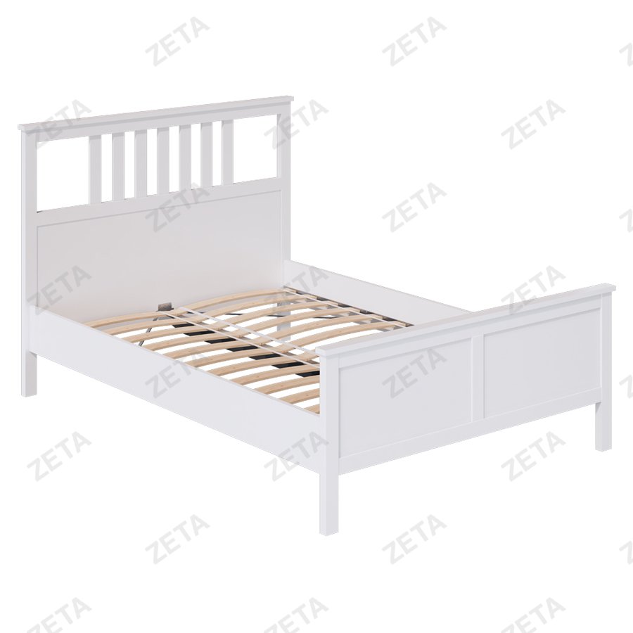 Кровать двойная "Кымор" (1400*2000 мм.) №5031320303 (белый) (Лузалес-РФ) - изображение 1
