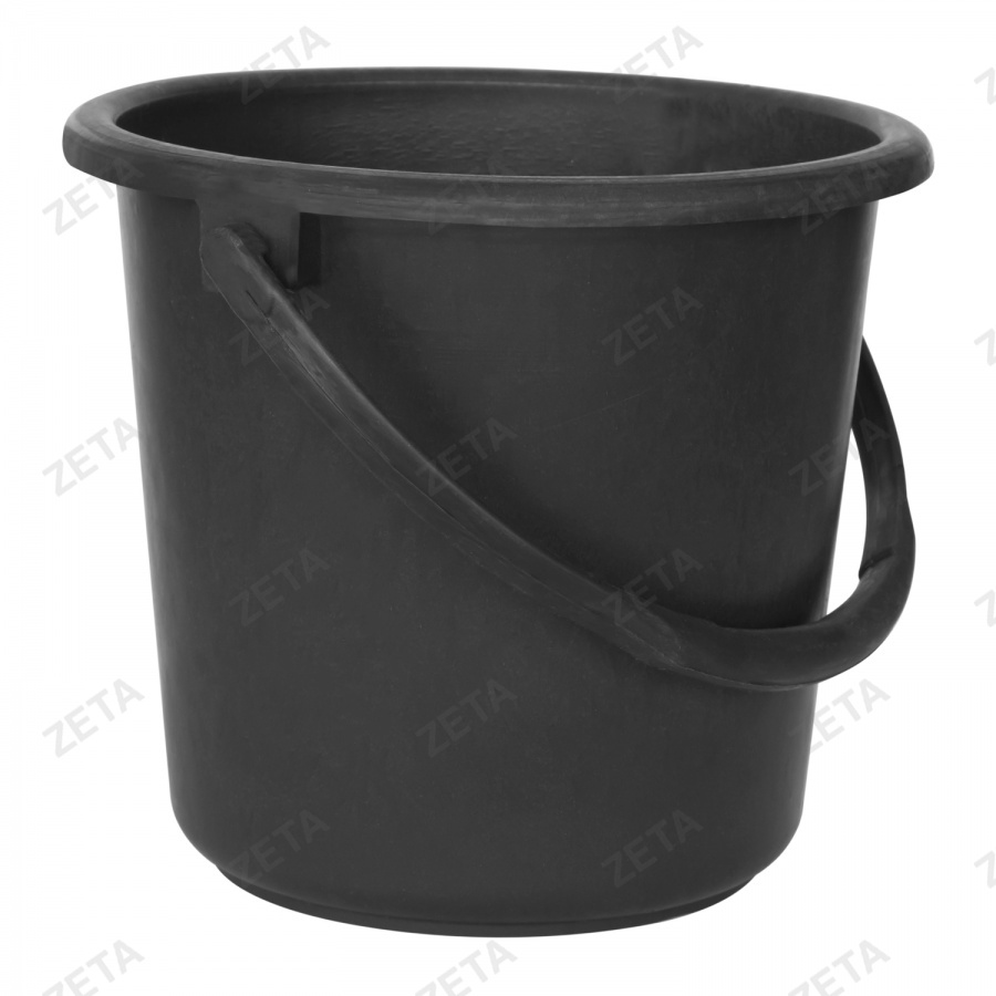 Ведро пластиковое, чёрное (8 л.) - изображение 3